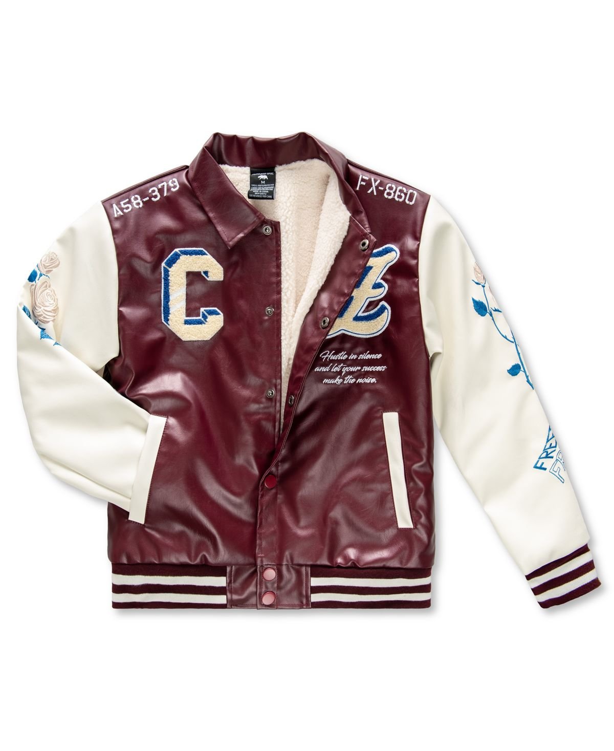 Ring of Fire Boys 8-20 Patch Detail Varsity Burgundy