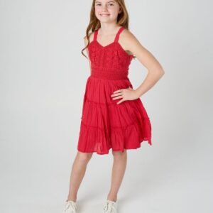 Rare Editions Rare Editions Big Girls Croche Red