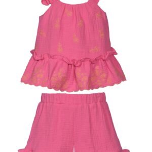 Bonnie Baby Bonnie Baby Baby Girls 2-Piece Pink