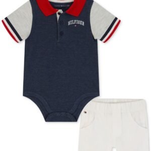 Tommy Hilfiger Baby Boy 2-Pc. Polo Bodysuit Assorted