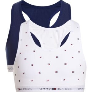 Tommy Hilfiger Little Big Girls 2-Pk. Cropp White