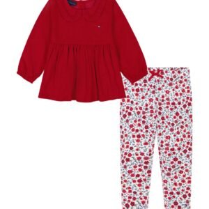 Tommy Hilfiger Tommy Hilfiger Baby Girl Cordu Jester RedGrecian Clay Print