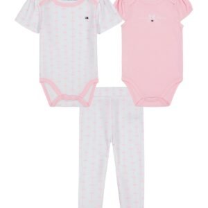 Tommy Hilfiger Tommy Hilfiger Baby Girl 3-Pie Rose shadow, Bright white